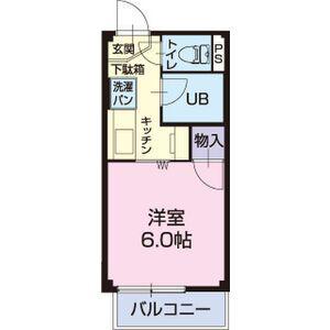 サンフラット(1K/2階)の間取り写真