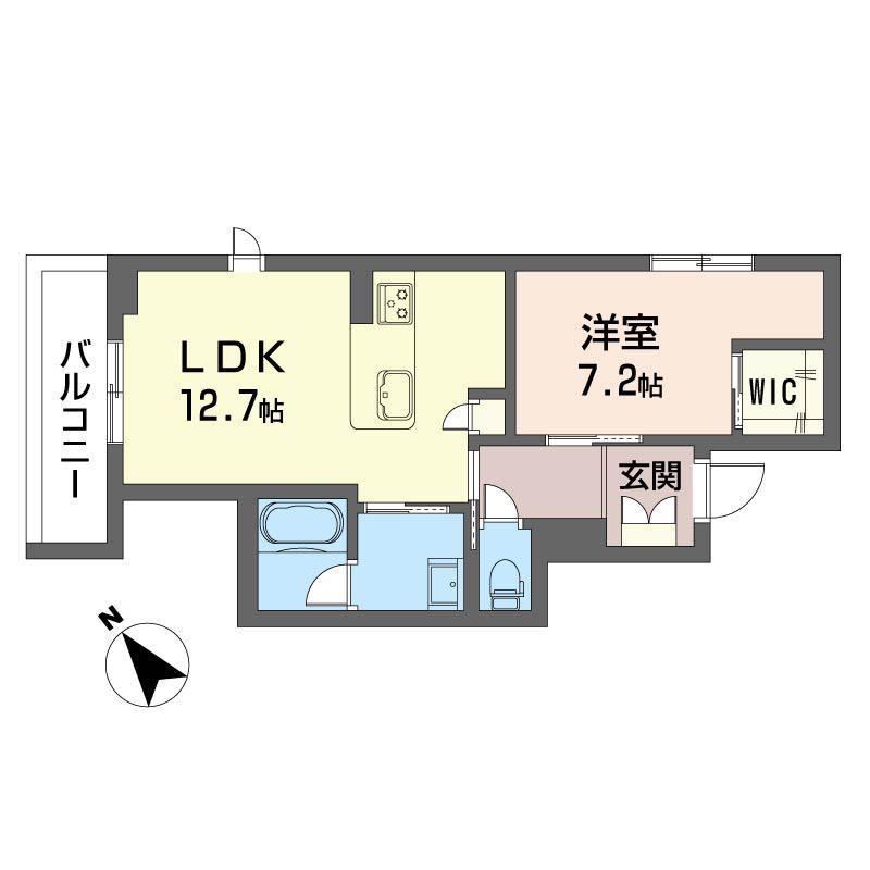 エクラージュ(1LDK/3階)の間取り写真