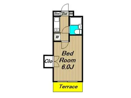 日神パレス桜上水(1K/1階)の間取り写真
