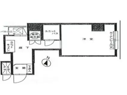 ペガサスマンション本郷(1K/5階)の間取り写真