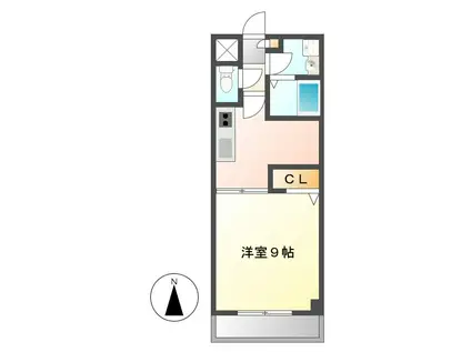 マルシェ・コーネン(1DK/2階)の間取り写真