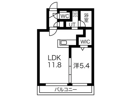 アオアクアN9(1LDK/2階)の間取り写真