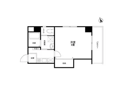 MONO TERRACE(1K/6階)の間取り写真