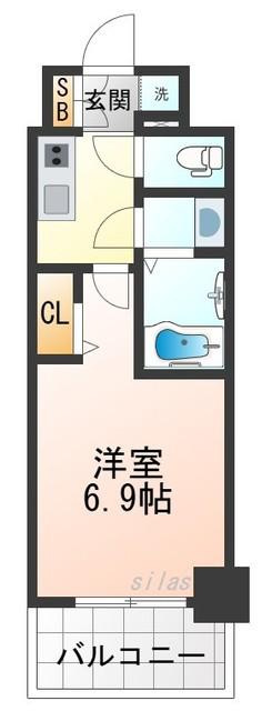 フォーリアライズ尼崎エラン(1K/12階)の間取り写真