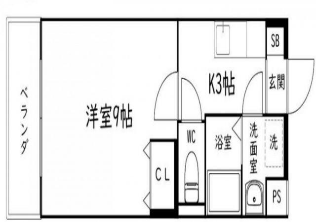 NAVONA(1K/1階)の間取り写真