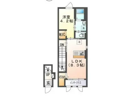 オーブ M(1LDK/2階)の間取り写真