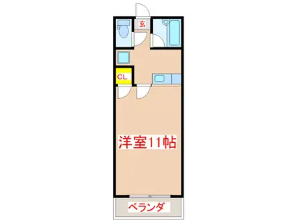 STELLA21(1K/8階)の間取り写真