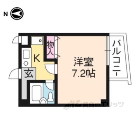 アーバンボート210(1K/2階)の間取り写真