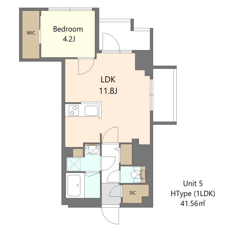 S-RESIDENCE高島平ASOLEA(1LDK/3階)の間取り写真
