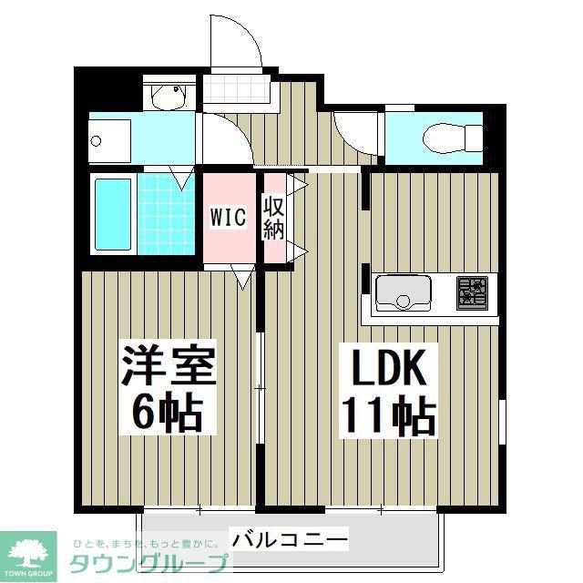 MQUARTO川口(1LDK/3階)の間取り写真