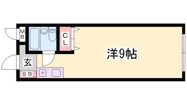ワコーレ篠原中町(ワンルーム/3階)の間取り写真