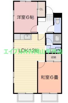 メゾンニューライフA(2LDK/1階)の間取り写真