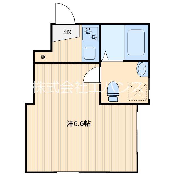 フォルテ西川口(1K/2階)の間取り写真