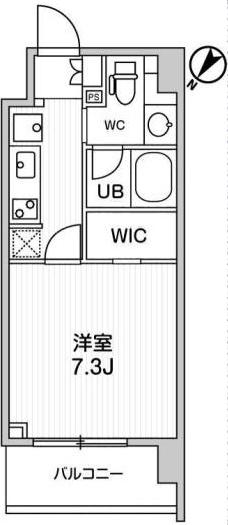 ディームス大塚(1K/10階)の間取り写真