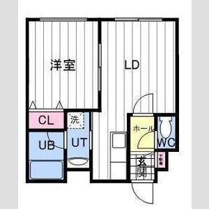 ブリリアント平岸(1LDK/3階)の間取り写真