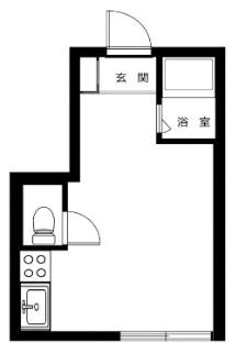 共学国際交流会館 長崎寮(ワンルーム/B1階)の間取り写真