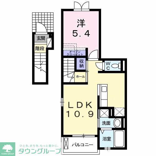サンアローズ(1LDK/2階)の間取り写真