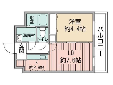 レジディア札幌駅前(1LDK/14階)の間取り写真