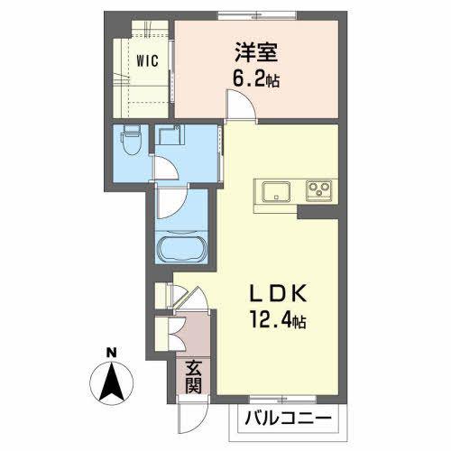 ラルーチェ(1LDK/1階)の間取り写真