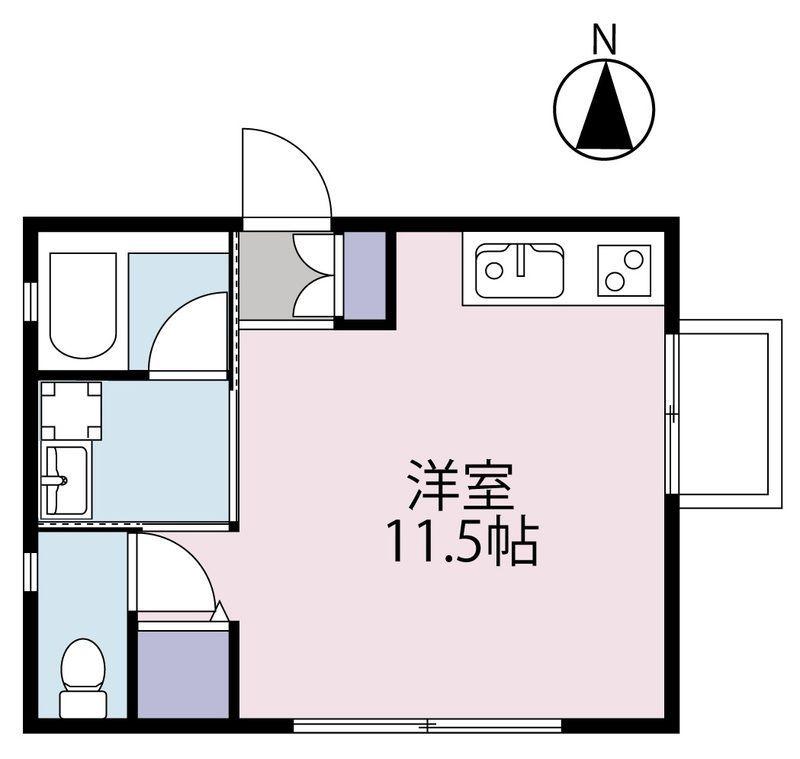 SCIMONE(ワンルーム/3階)の間取り写真