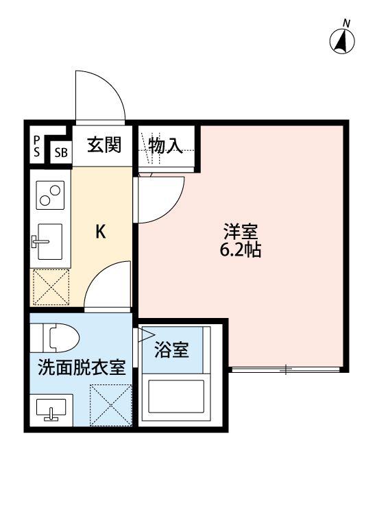 コンフォーティア(1K/1階)の間取り写真