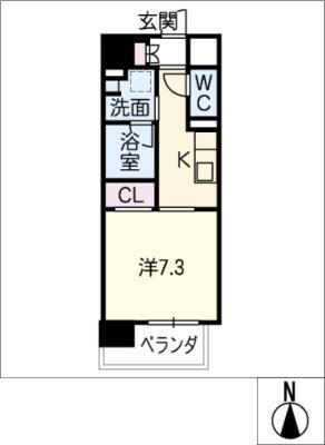 MIO・ASTER(1K/3階)の間取り写真