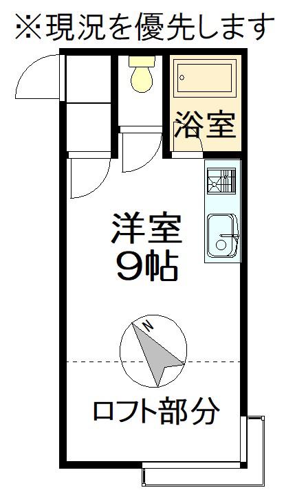 マグノーリア 4(ワンルーム/2階)の間取り写真