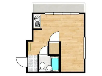 フェリジータ周南(ワンルーム/4階)の間取り写真