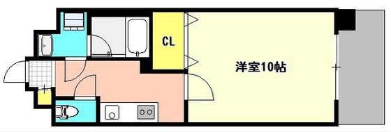 アーバンパレス医大南(1K/1階)の間取り写真