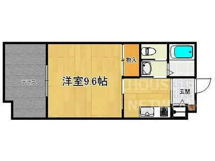 ESTUDIO COMODO(1K/1階)の間取り写真