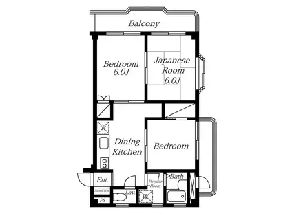 MAISON DE MINUMA(3DK/3階)の間取り写真