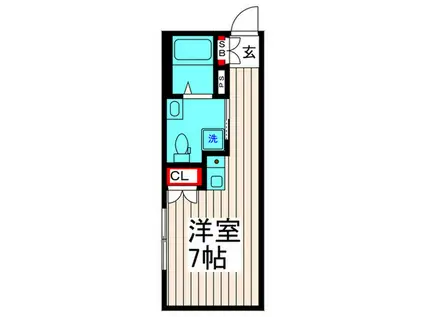 COCO新小岩(ワンルーム/1階)の間取り写真