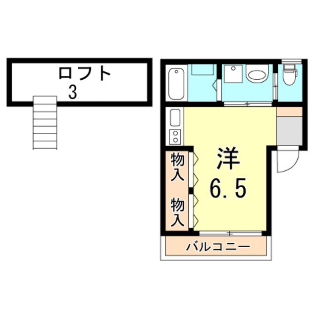 リッチライフ駒ヶ林(ワンルーム/3階)の間取り写真