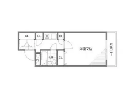 エステージ井荻(1K/2階)の間取り写真