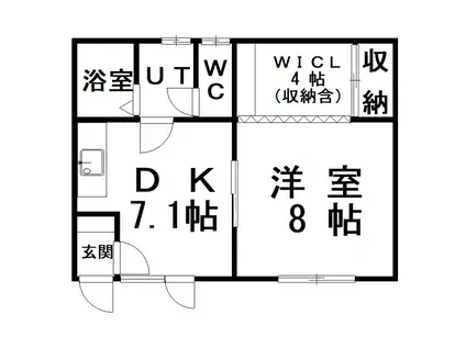山口マンション(1SDK/2階)の間取り写真