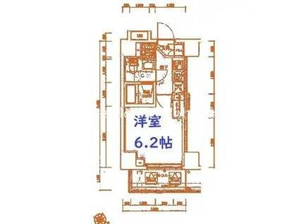 VERXEED横濱吉野町MAXIV(1K/3階)の間取り写真