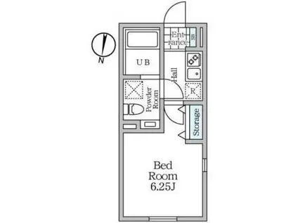 グランヴィル永福町(1K/4階)の間取り写真