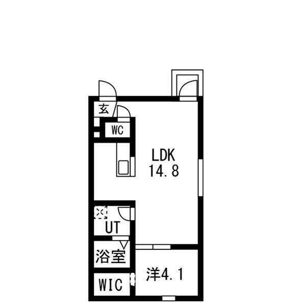 SEREINE NEFLIER(1LDK/1階)の間取り写真