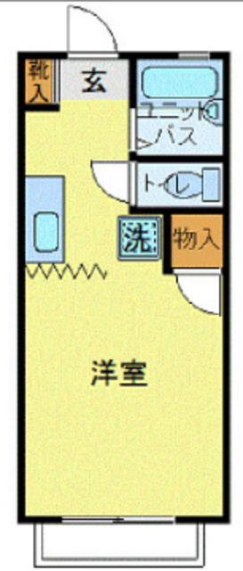 ジャスミンガーデン吉祥寺(1K/2階)の間取り写真