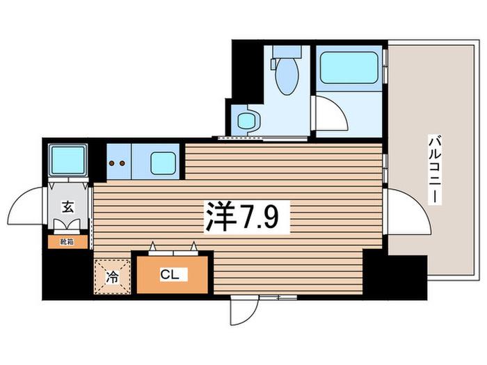 CASA VEDUTA(ワンルーム/4階)の間取り写真