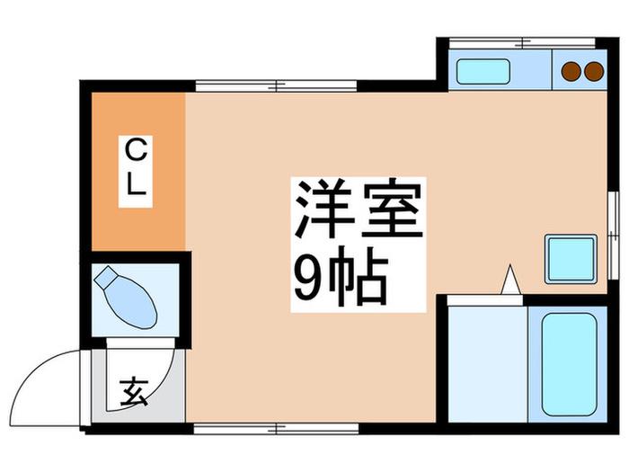 サラン高円寺(ワンルーム/2階)の間取り写真