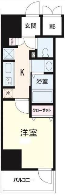 RISING PLACE KAMEIDO(1K/5階)の間取り写真