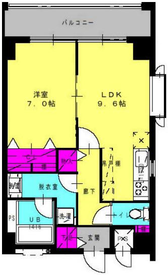 コンフォート栗原2(1LDK/2階)の間取り写真