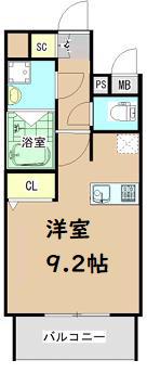 TOYOTOMI STAY PREMIUM中之島(ワンルーム/3階)の間取り写真