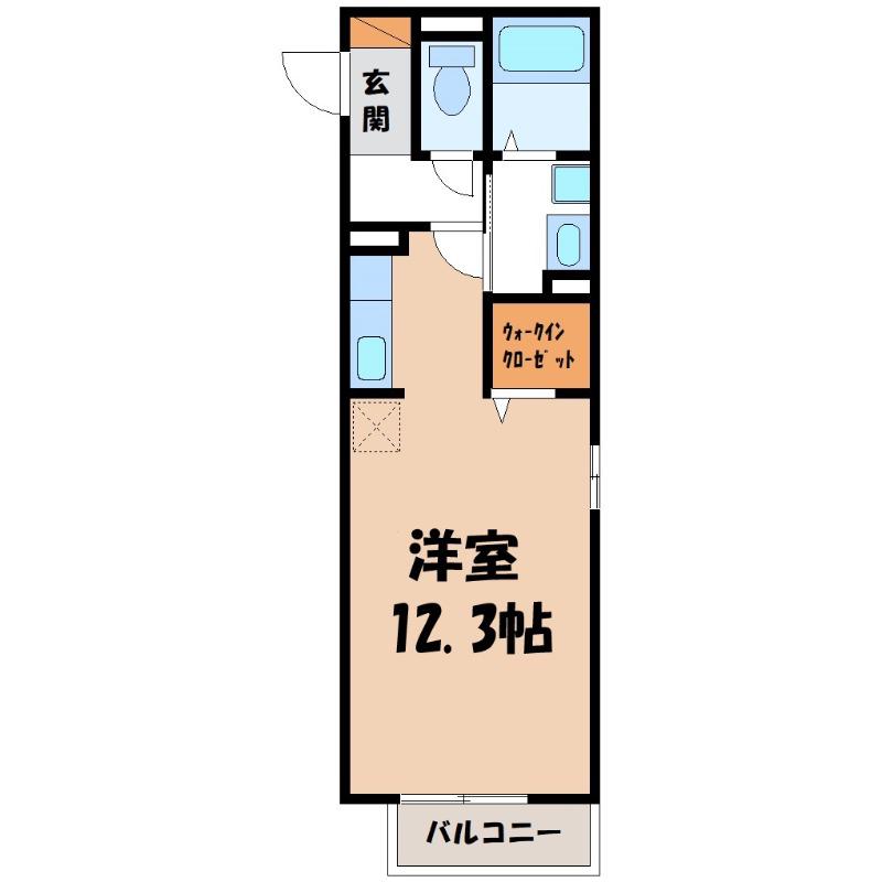 D-ROOM本町(ワンルーム/3階)の間取り写真
