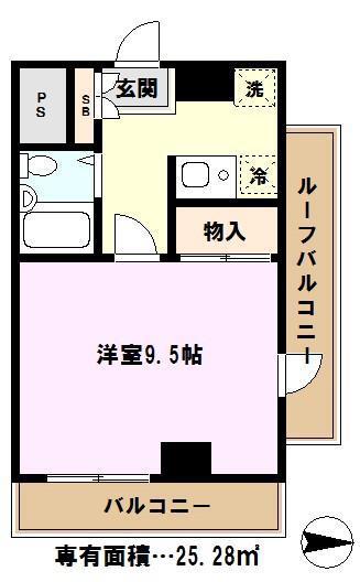 モナークマンション西川口(1K/9階)の間取り写真