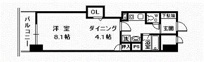 朝日プラザ旭川5条通(1DK/5階)の間取り写真