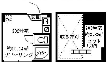 ソフィアパレード(ワンルーム/2階)の間取り写真