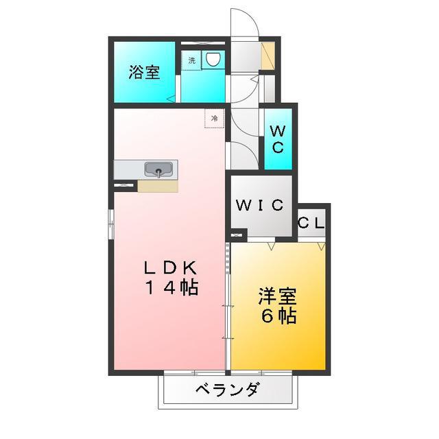 サンフォレスト(1LDK/1階)の間取り写真