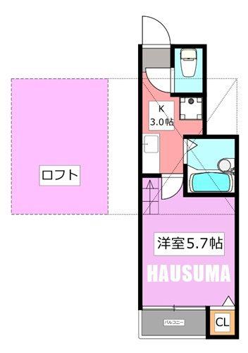 Kコーポ駒込(1K/1階)の間取り写真